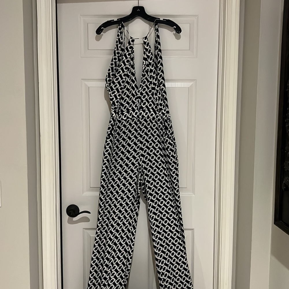 Diane Von Furstenberg Black and White Jumpsuit